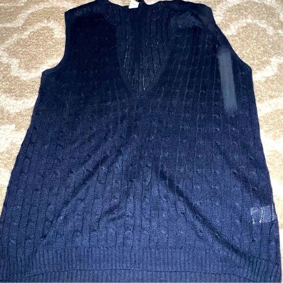 J crew linen vest size L like new - Picture 1 of 6
